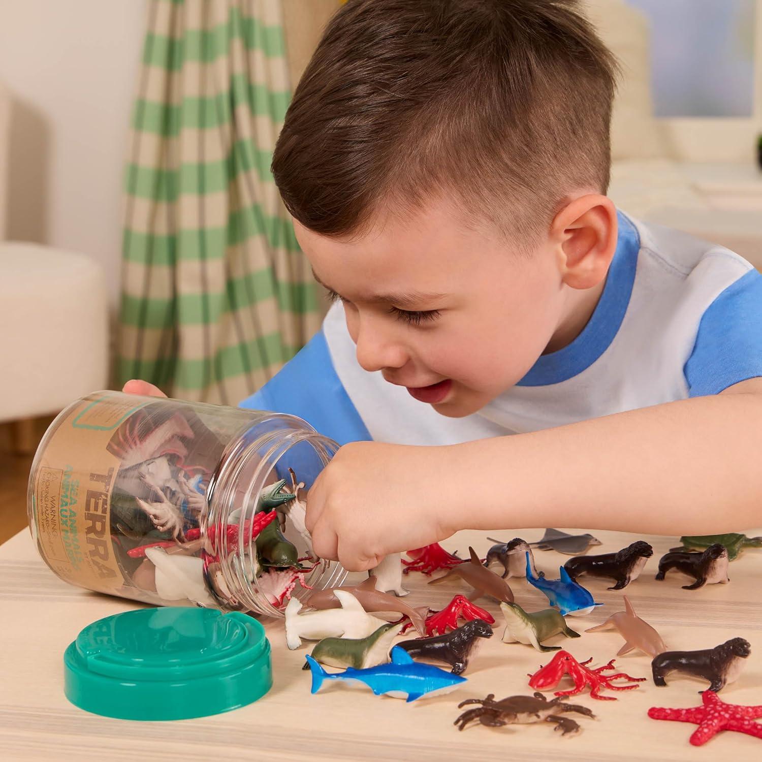 Figuras de Animales Marinos Terra by Battat - 60 Pcs