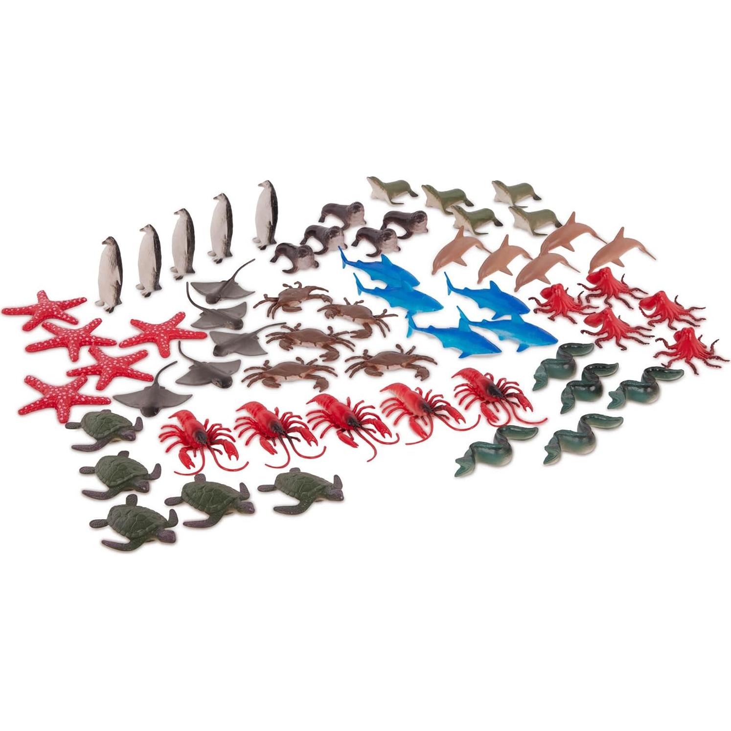 Figuras de Animales Marinos Terra by Battat - 60 Pcs