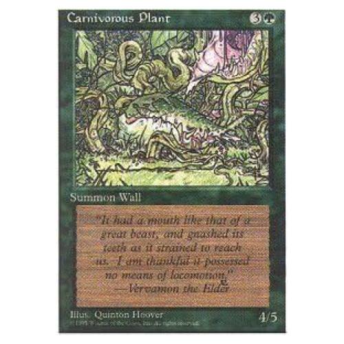 Magic The Gathering - Carnivorous Plant - Fourth Edition