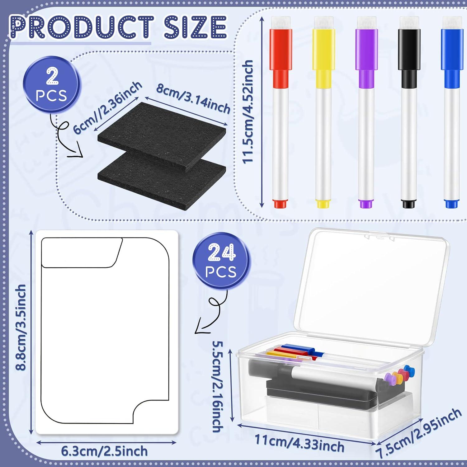 Conjunto de Fichas Reutilizables Crtiin 50 Piezas con Marcadores