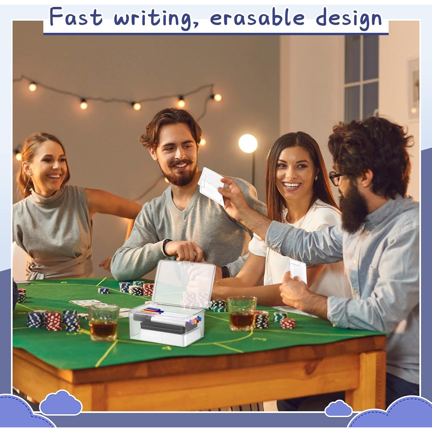 Conjunto de Fichas Reutilizables Crtiin 50 Piezas con Marcadores