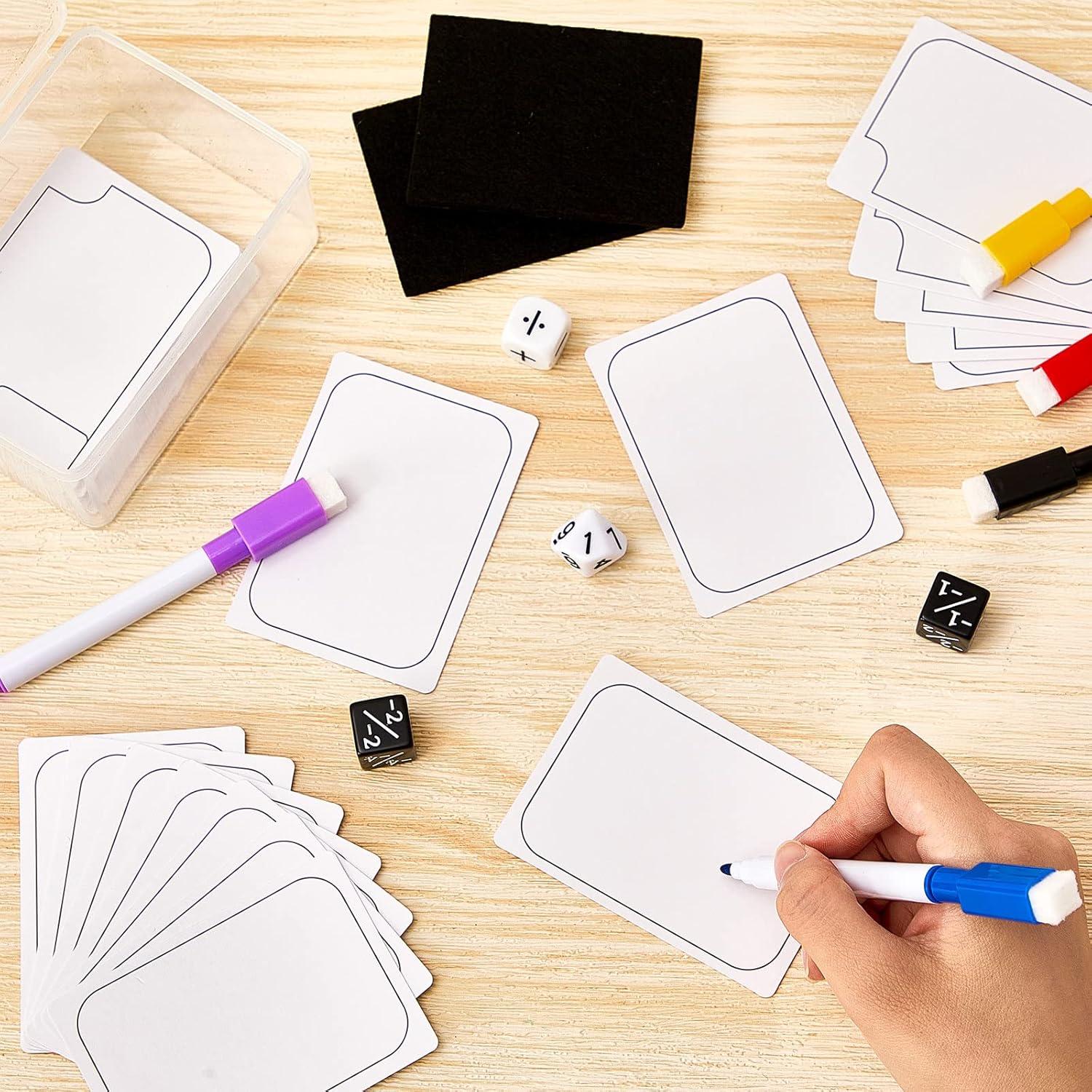 Conjunto de Fichas Reutilizables Crtiin 50 Piezas con Marcadores