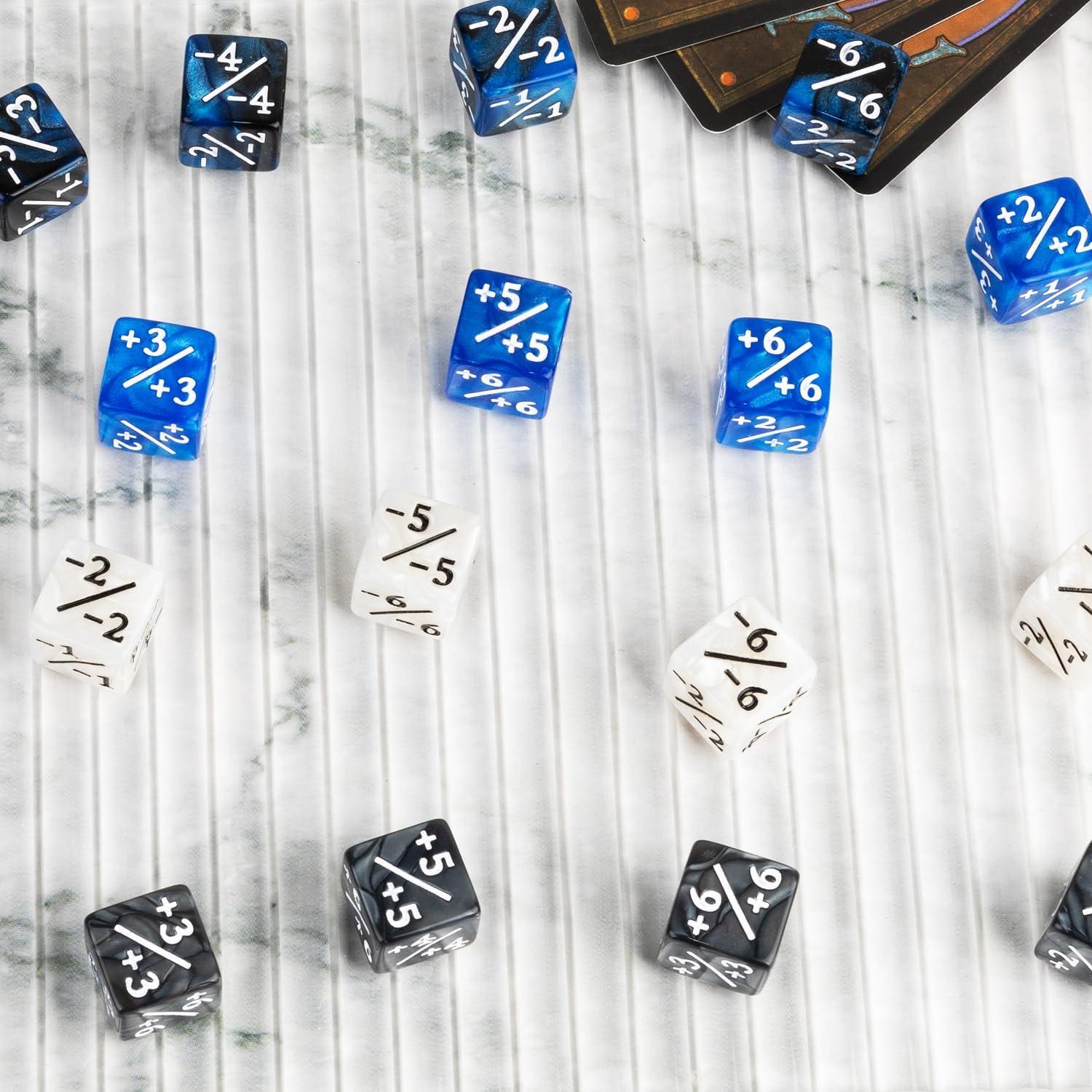 48 Piezas Dados Mágicos MTG de Mármol 16 mm - ORUNI