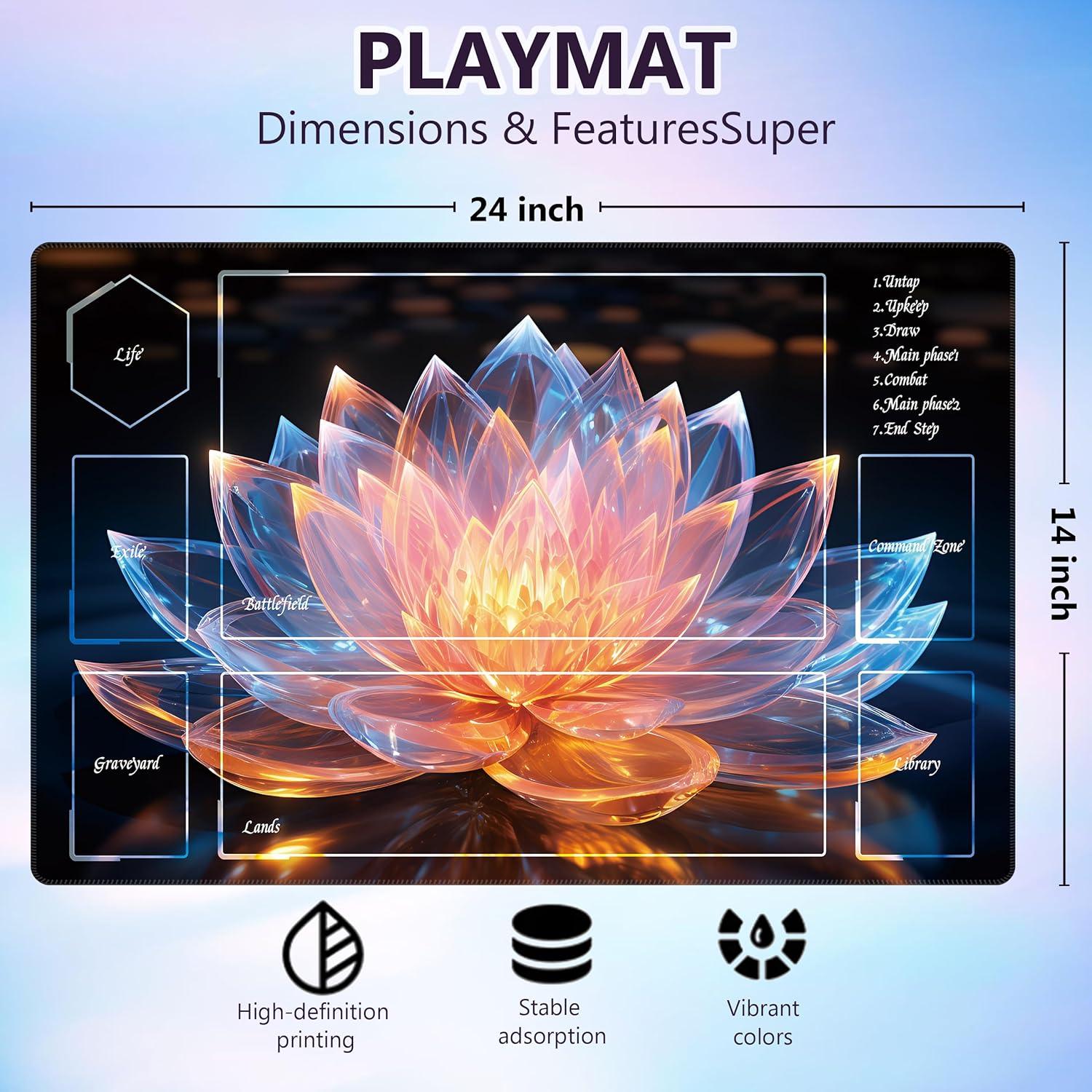 Tapete Premium Magic The Gathering Zacknoble 61x36 cm con Dados