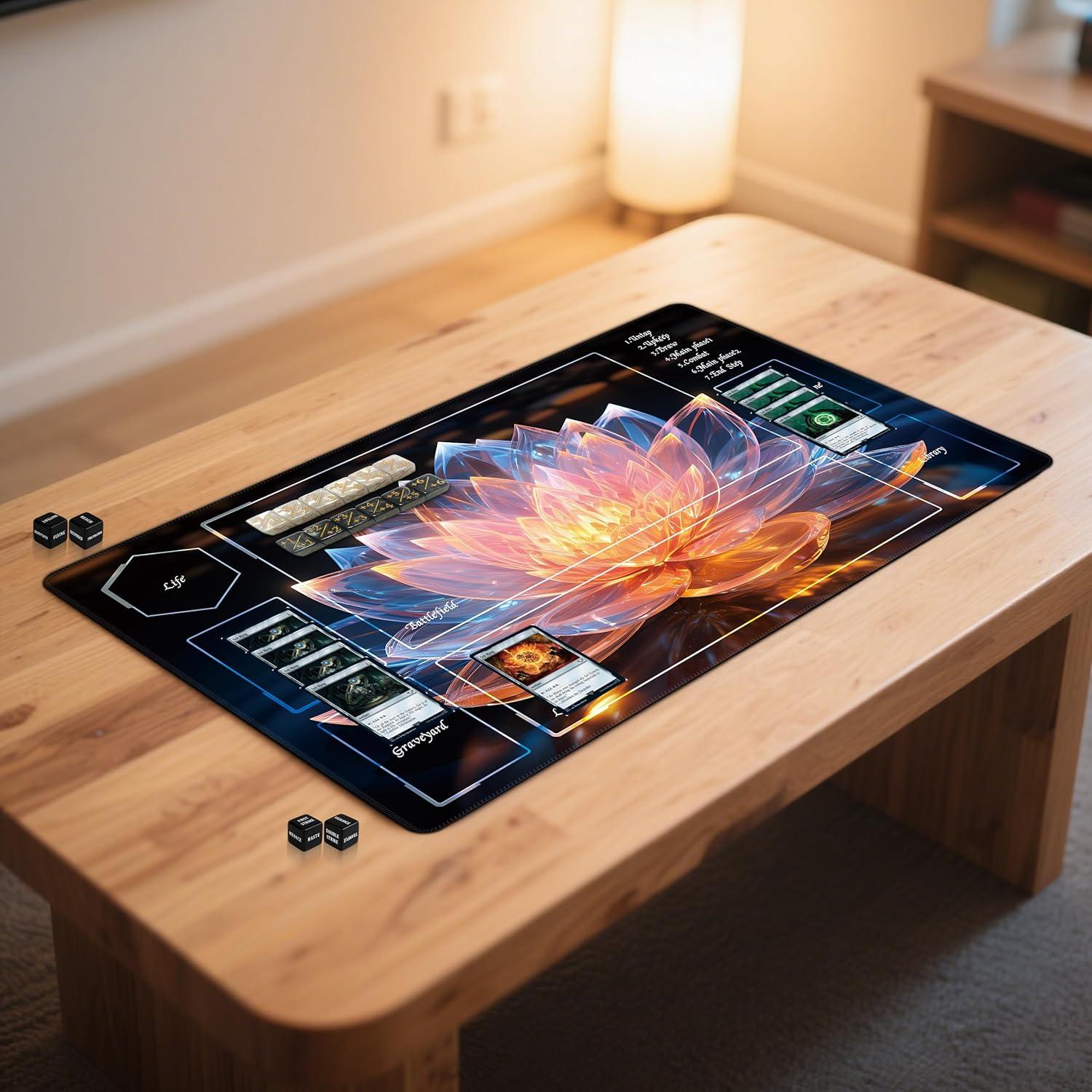 Tapete Premium Magic The Gathering Zacknoble 61x36 cm con Dados