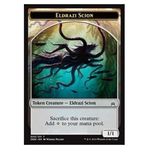 Token Eldrazi Scion Magic The Gathering 1/1 Juramento de la Puerta