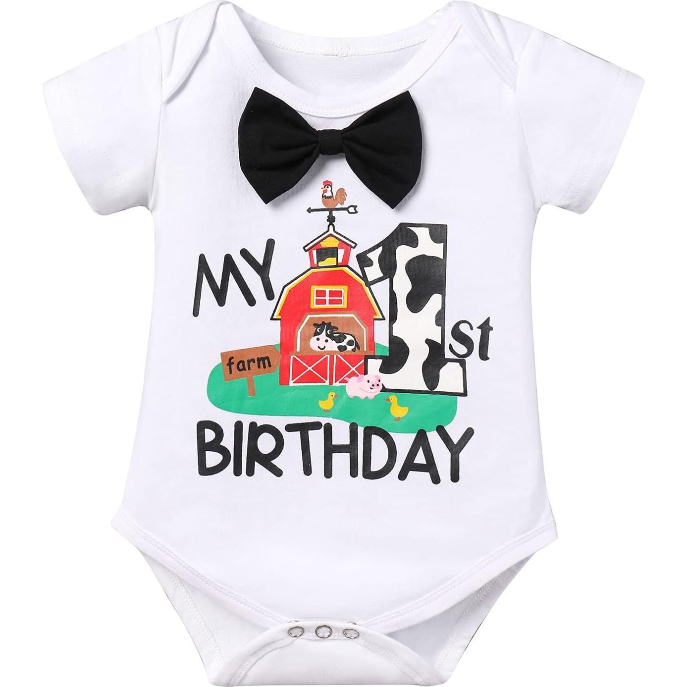 Conjunto de Cumpleaños IMEKIS 1 Año Niños Granja