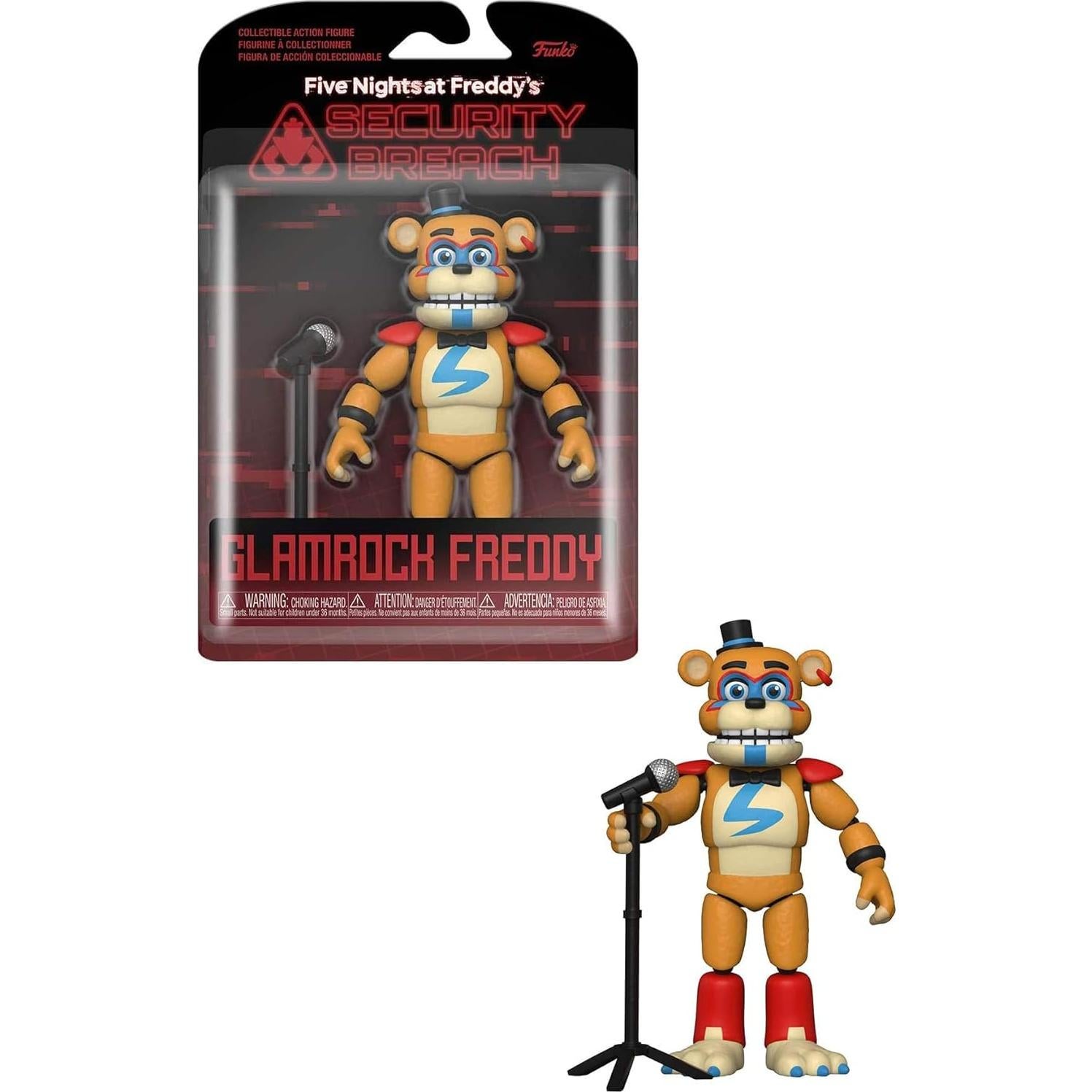 Figura de Acción Funko POP Five Nights at Freddy's Glamrock Fred 14 cm