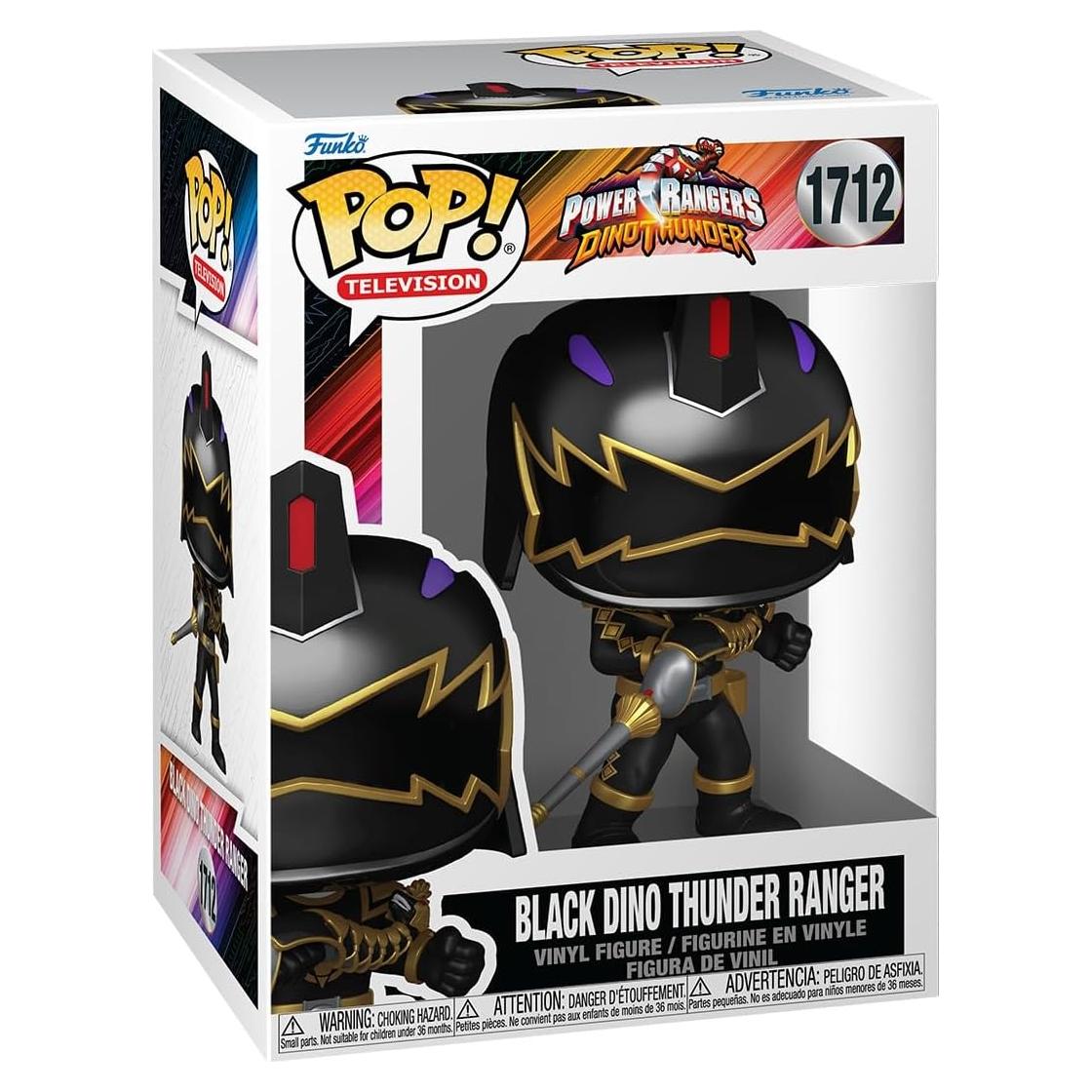 Figura Funko Pop! Ranger Negro Dino Thunder - 10.9 cm - Vinilo