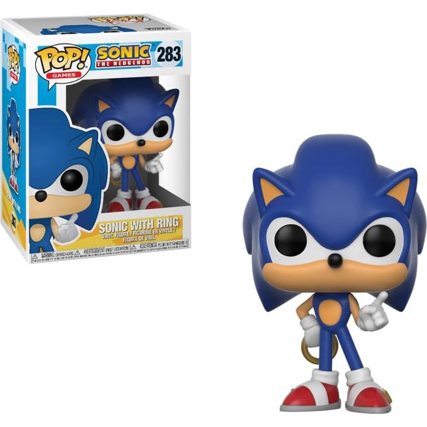 Figura de Vinilo Pop Sonic con Anillo Funko 9.5 cm