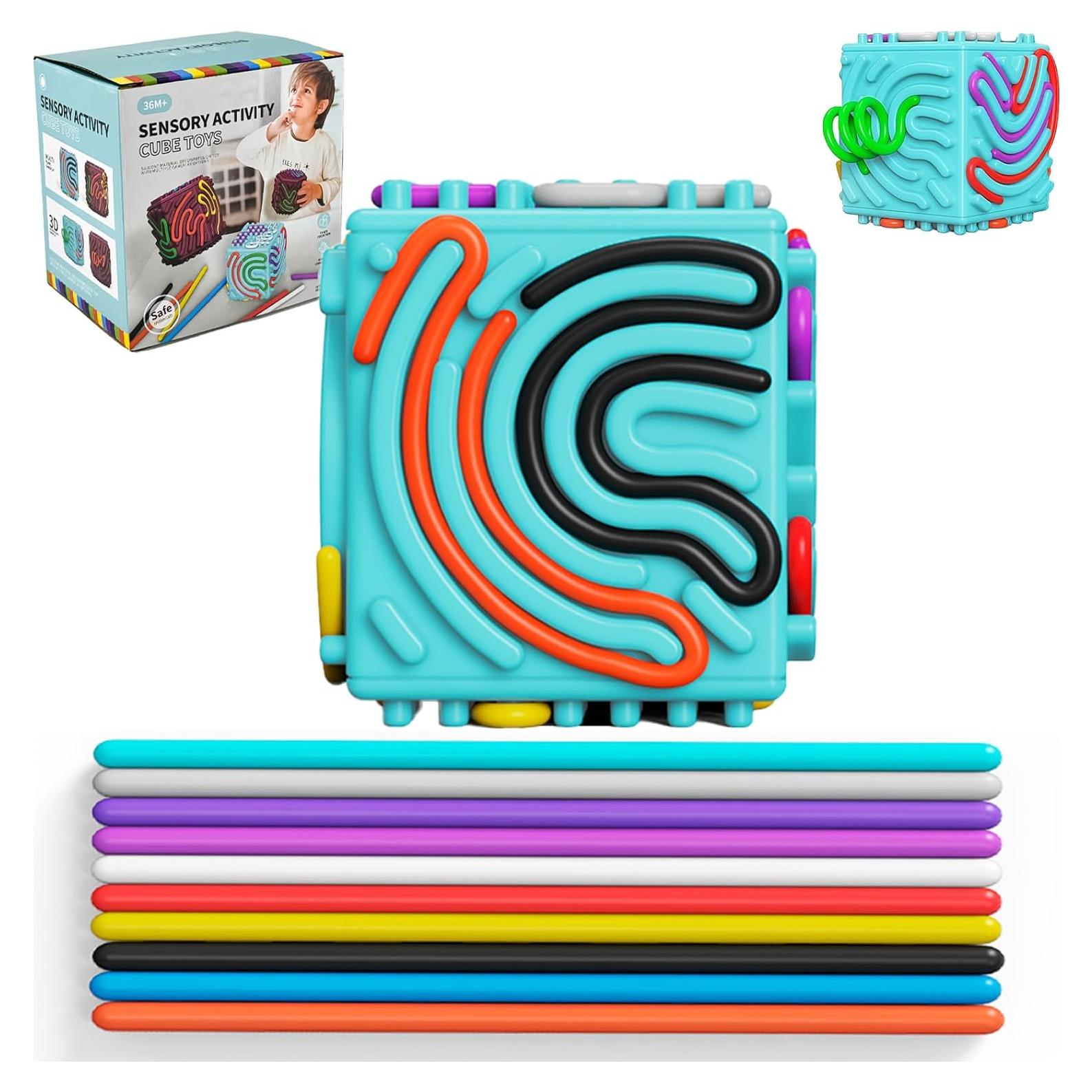 Cubo Sensorial 3D de Silicona Xesakesi para Alivio de Estrés