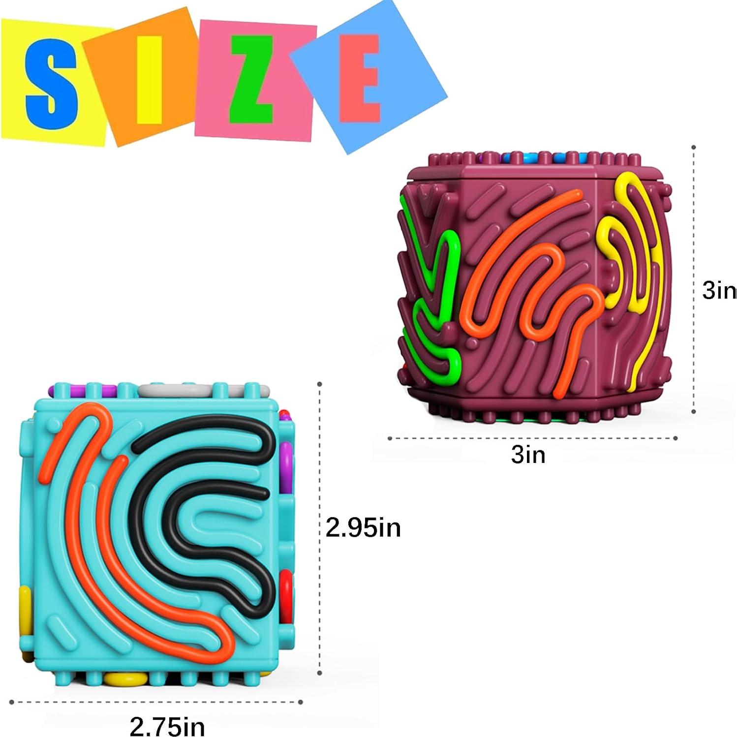 Cubo Sensorial 3D de Silicona Xesakesi para Alivio de Estrés