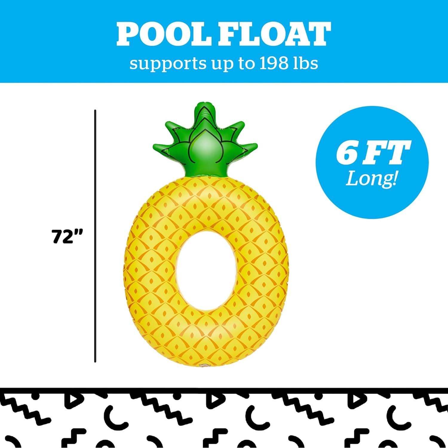 Flotador de piscina inflable BigMouth Inc. Piña 1.22 m