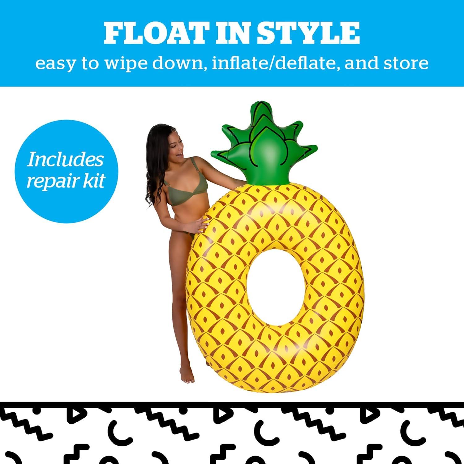 Flotador de piscina inflable BigMouth Inc. Piña 1.22 m
