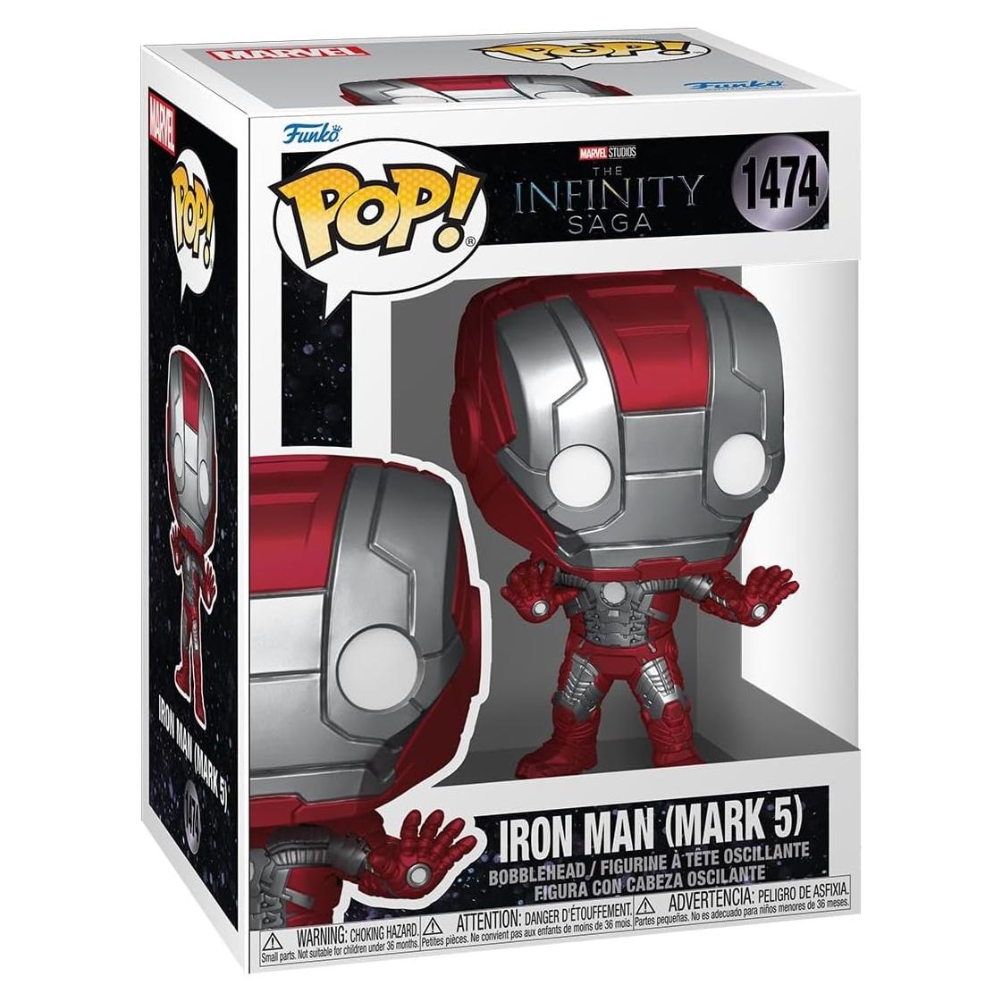 Funko Pop Marvel Iron Man Mark 5 - Figura de Vinilo 9.5 cm