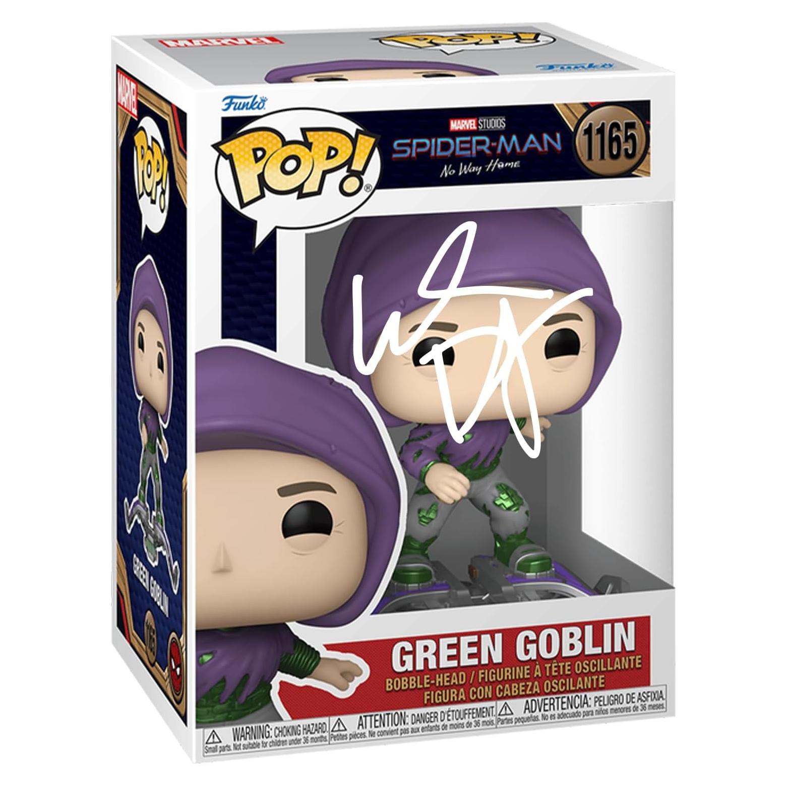 Funko POP Duende Verde Willem Dafoe #1165 Autografiado Facsímil