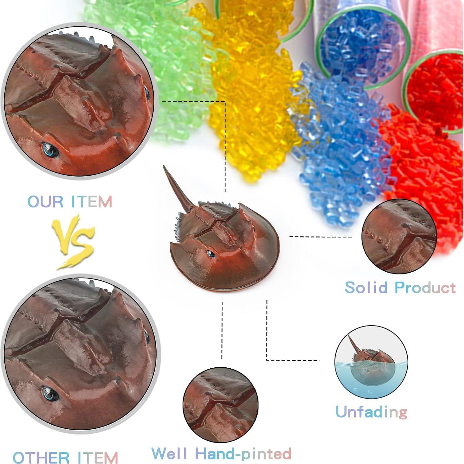 Figurita de Cangrejo de Plástico LC JoyCre 5 cm Realista