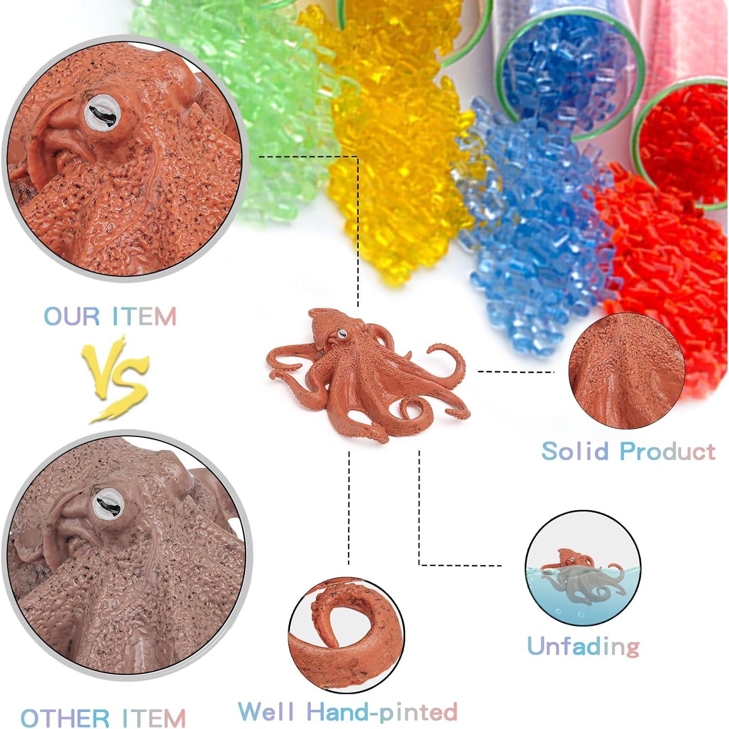 Conjunto Ciclo de Vida del Pez LC JoyCre 8 Figuras Realistas