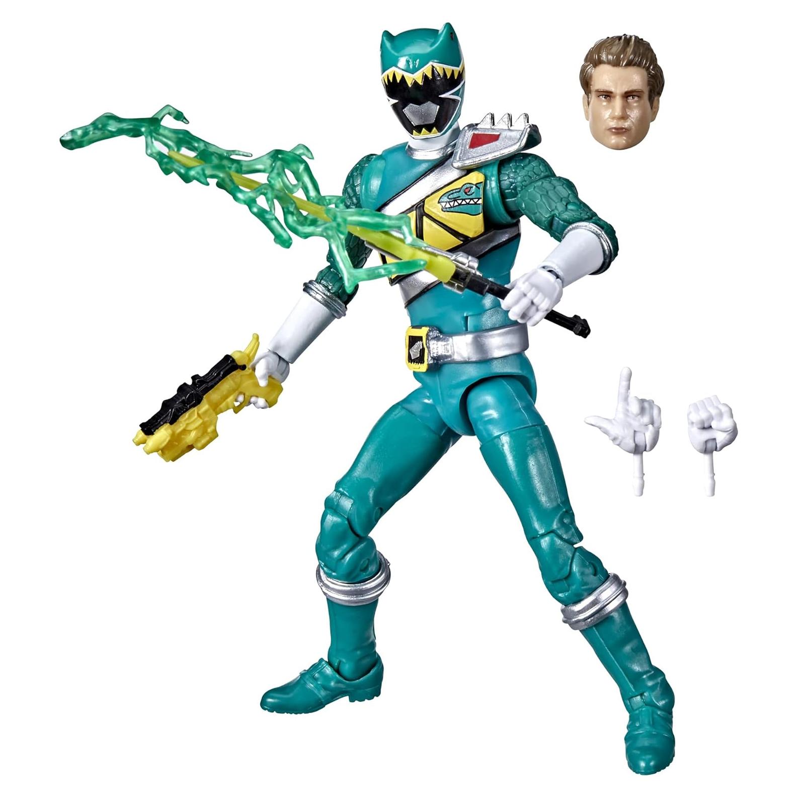 Figura de Acción Power Rangers Lightning Dino Charge Ranger Verde 15 cm