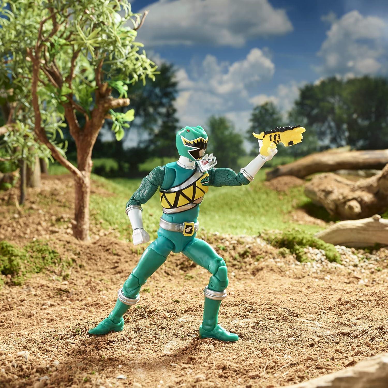 Figura de Acción Power Rangers Lightning Dino Charge Ranger Verde 15 cm