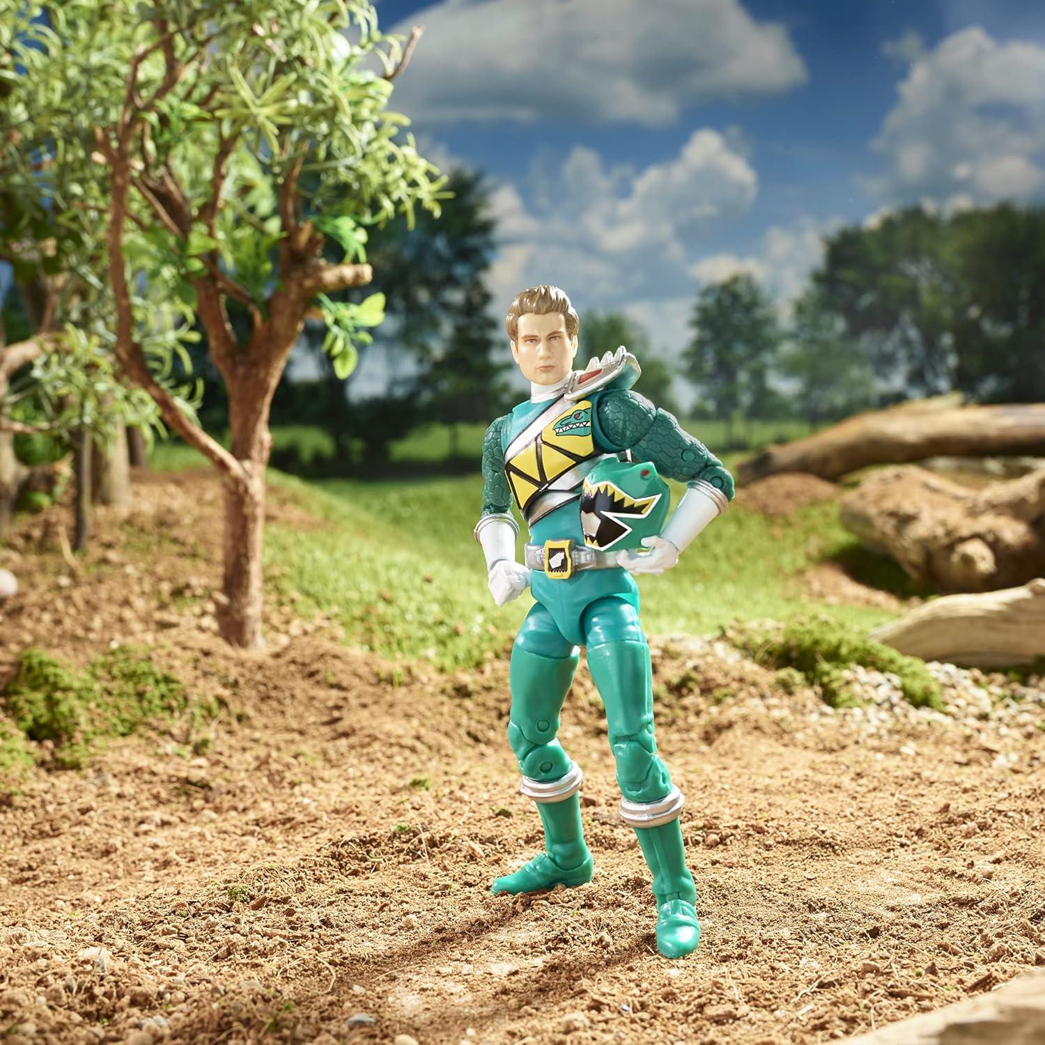 Figura de Acción Power Rangers Lightning Dino Charge Ranger Verde 15 cm