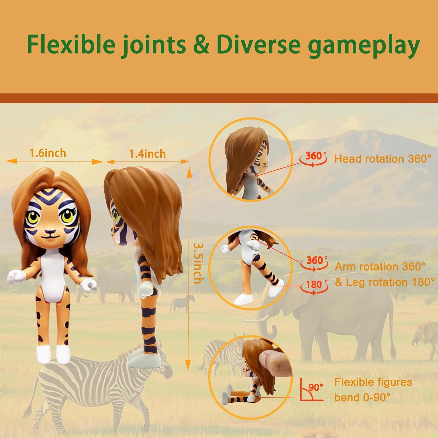 Figura de Acción Tigresa PLENTY MORE 8cm Juguete Educativo