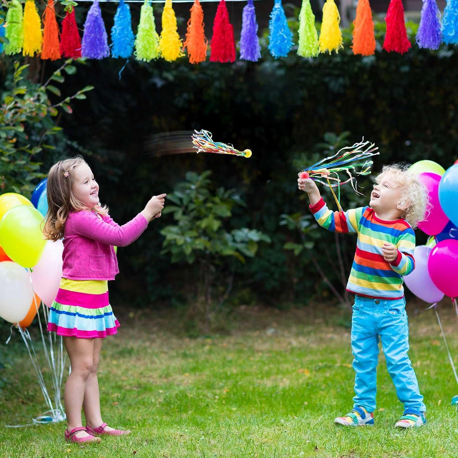 Pelotas Rebotadoras Hungdao 30 Pcs con Cintas Coloridas