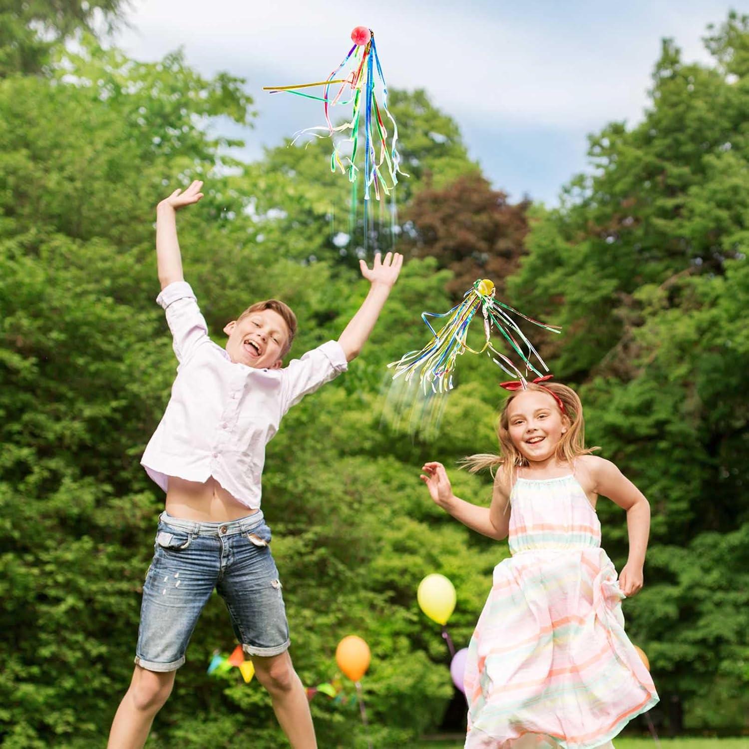 Pelotas Rebotadoras Hungdao 30 Pcs con Cintas Coloridas