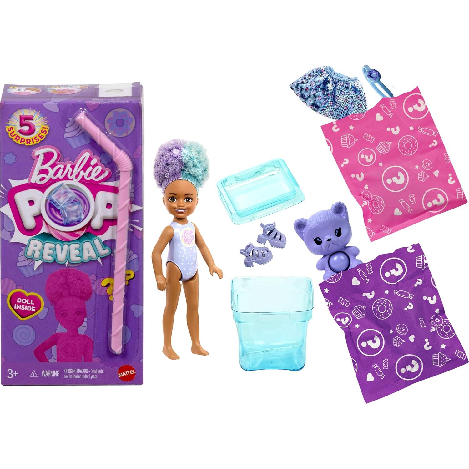 Muñeca Barbie Chelsea Pop Reveal con 5 Sorpresas - Mattel