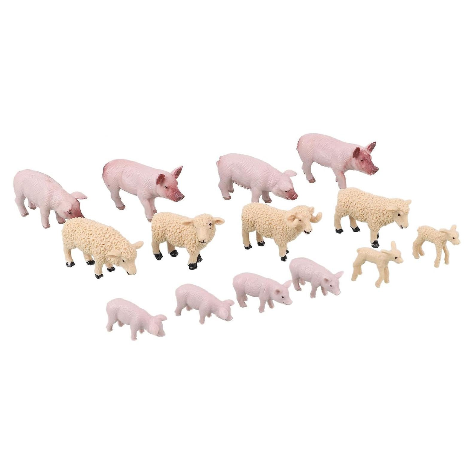 Juego de Animales de Granja Toyland® 14 Piezas Coleccionables