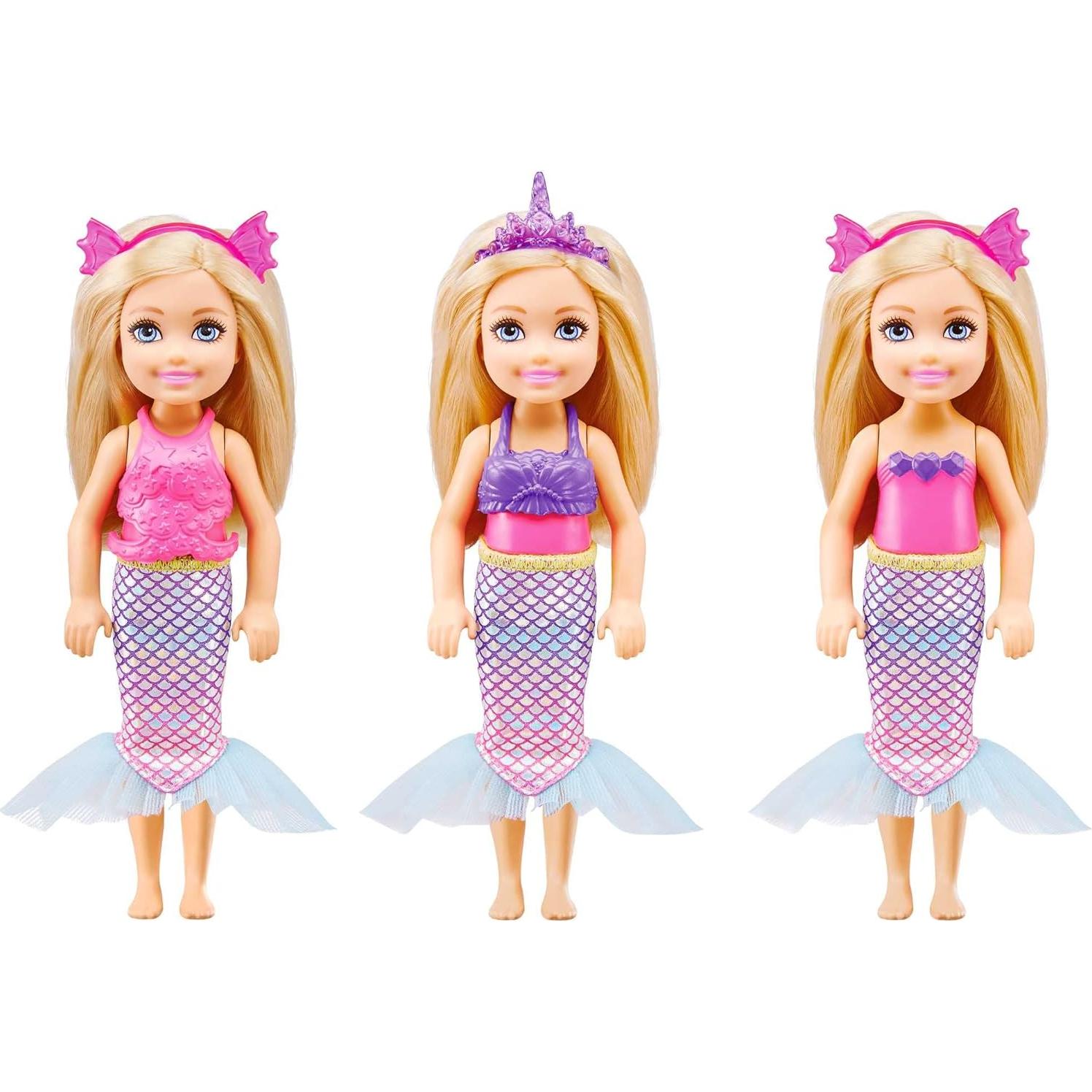 Muñeca Chelsea Barbie Dreamtopia con 12 disfraces y accesorios