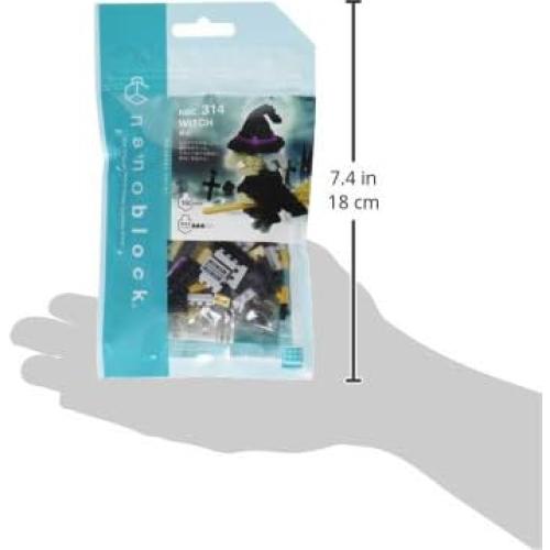 Nanoblock Bruja 3D - Kit de Construcción 160 Piezas