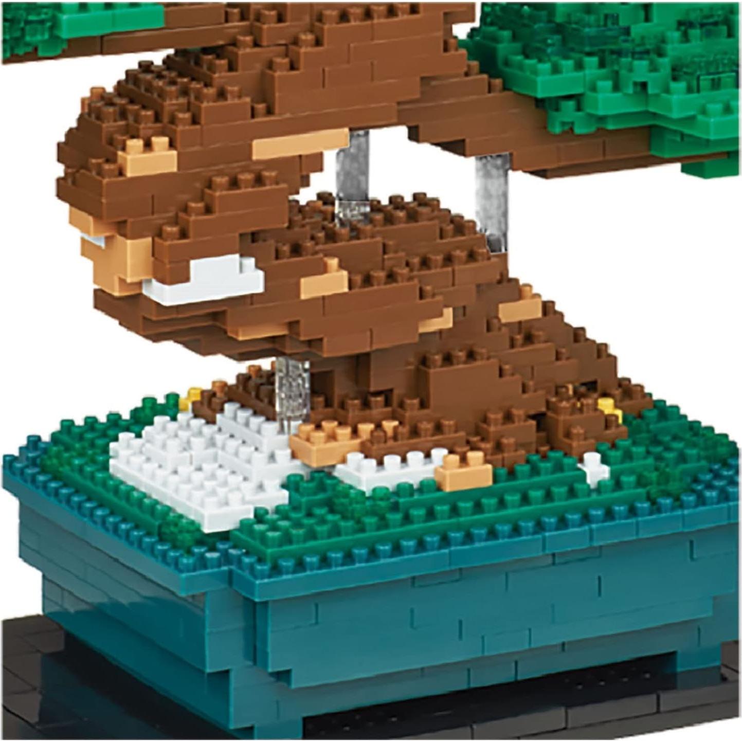 Nanoblock Bonsai Matsu Deluxe 1200 Piezas 19.3 cm
