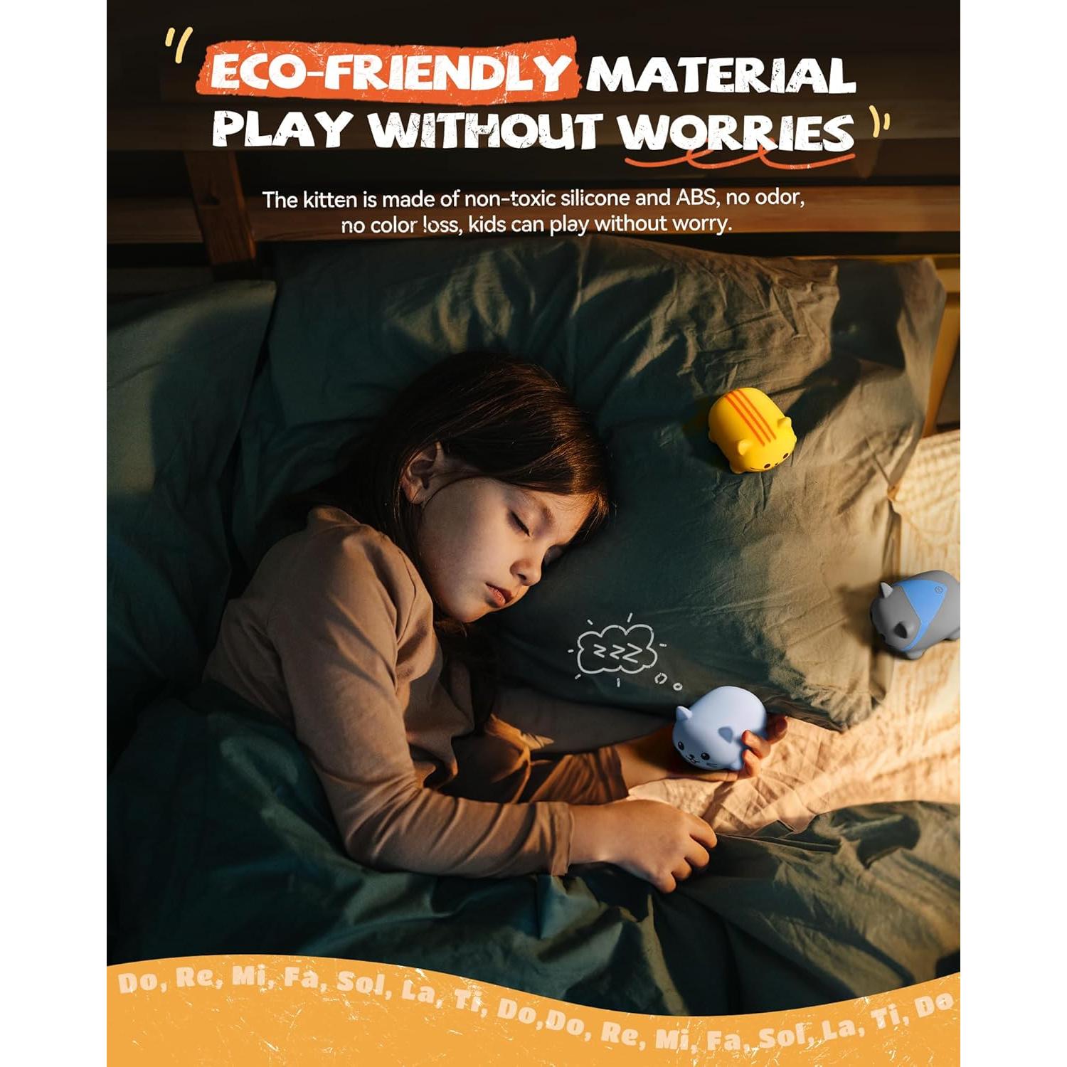 Juguetes Musicales Ruko Gatos Piano 8Pcs para Niños 3-9 Años