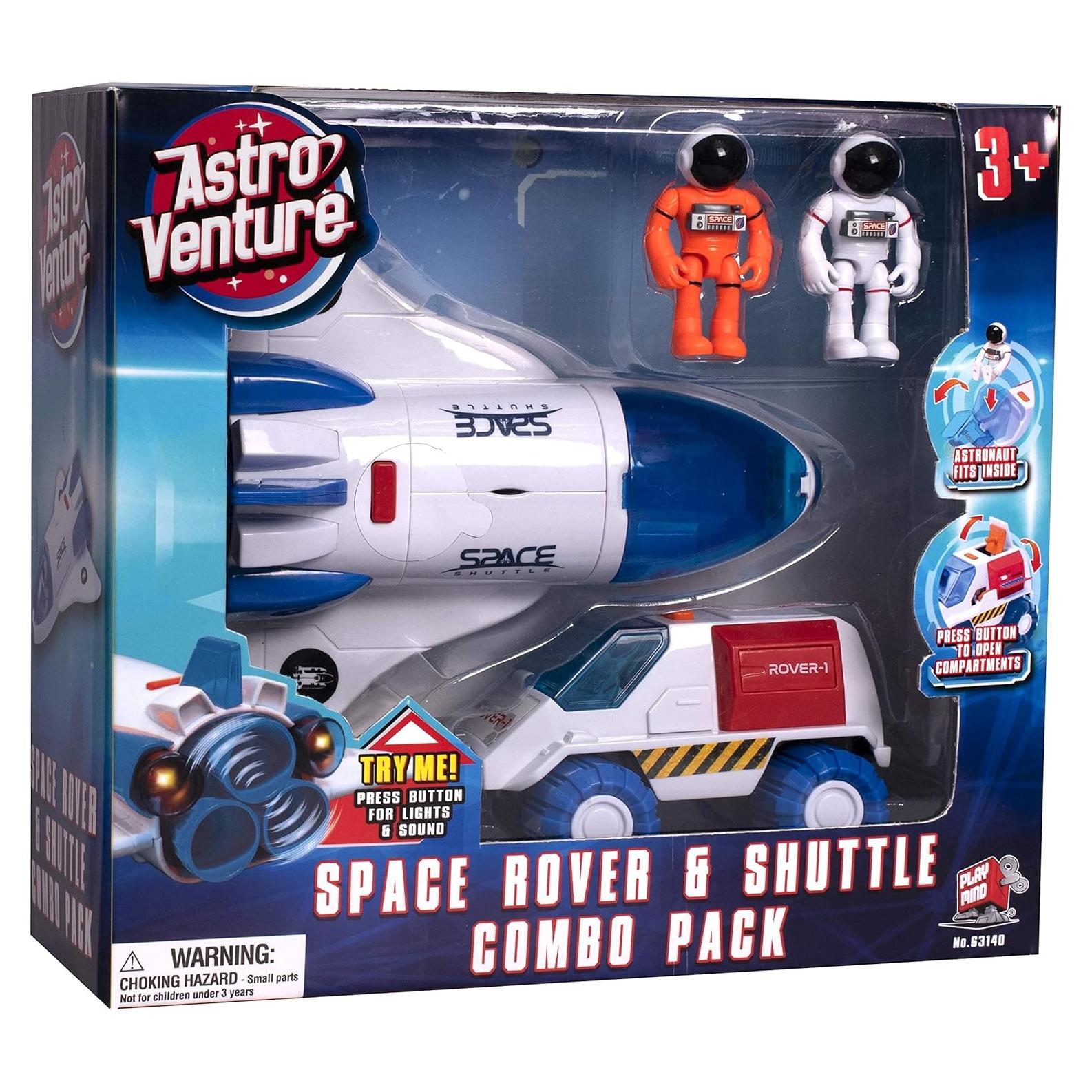 Juguete Transbordador Espacial Astro Venture con Rover y 2 Astronautas