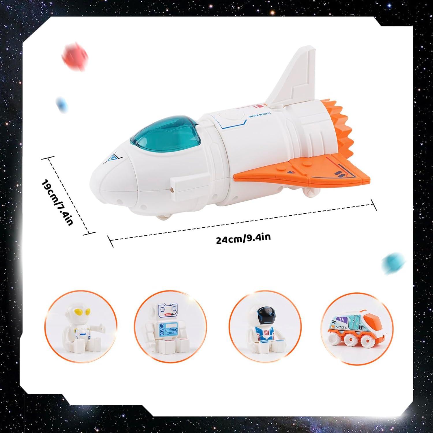 Juguete Nave Espacial Jomifin con Luces y Sonido, 3 Astronautas