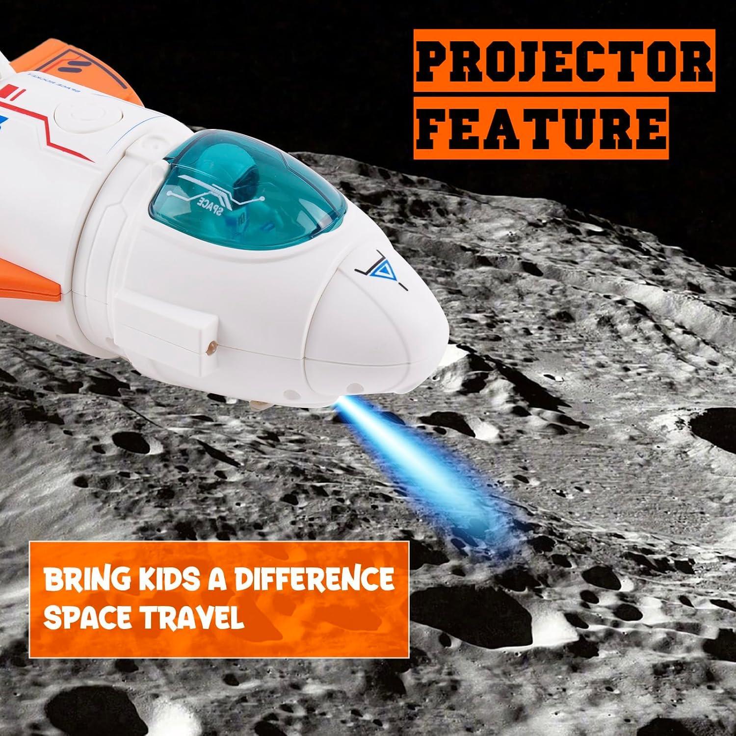 Juguete Nave Espacial Jomifin con Luces y Sonido, 3 Astronautas