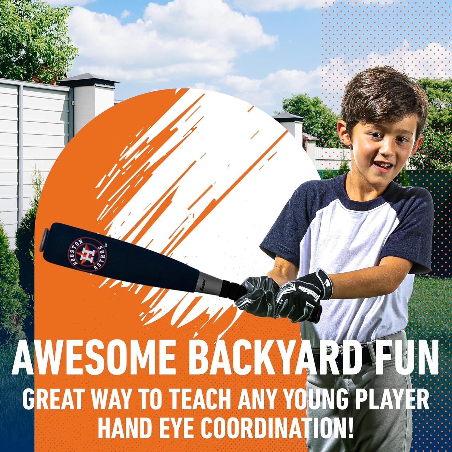 Conjunto de bate y pelota de béisbol Franklin Sports Astros 21"