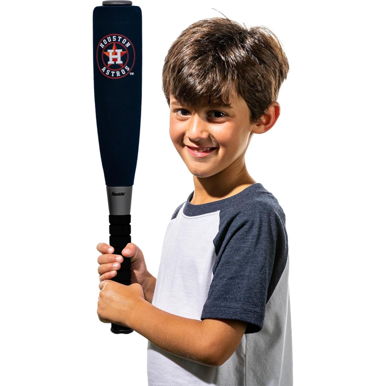 Conjunto de bate y pelota de béisbol Franklin Sports Astros 21"