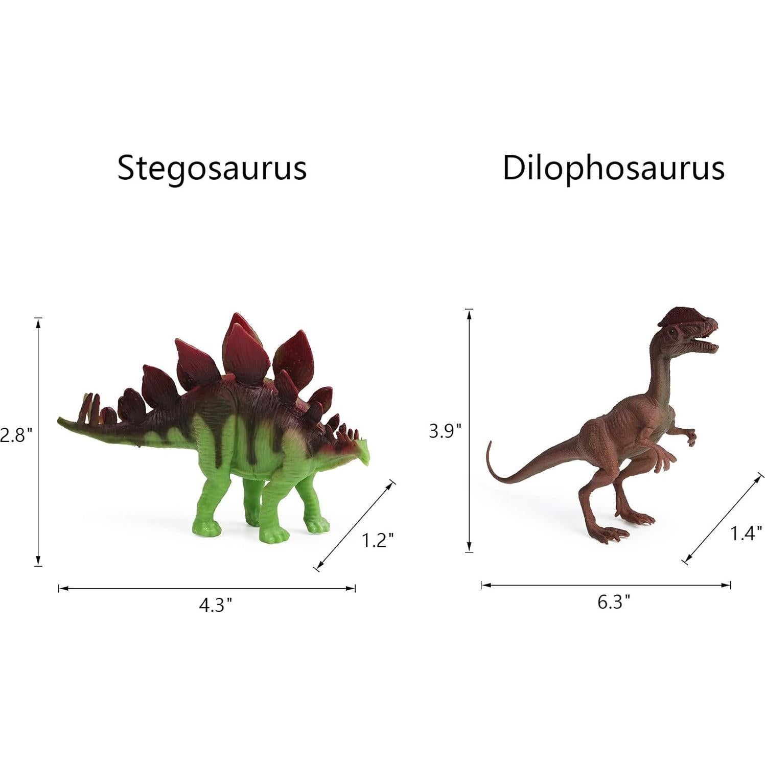 Figuras de Dinosaurios UANDME 12pcs Juguetes Educativos