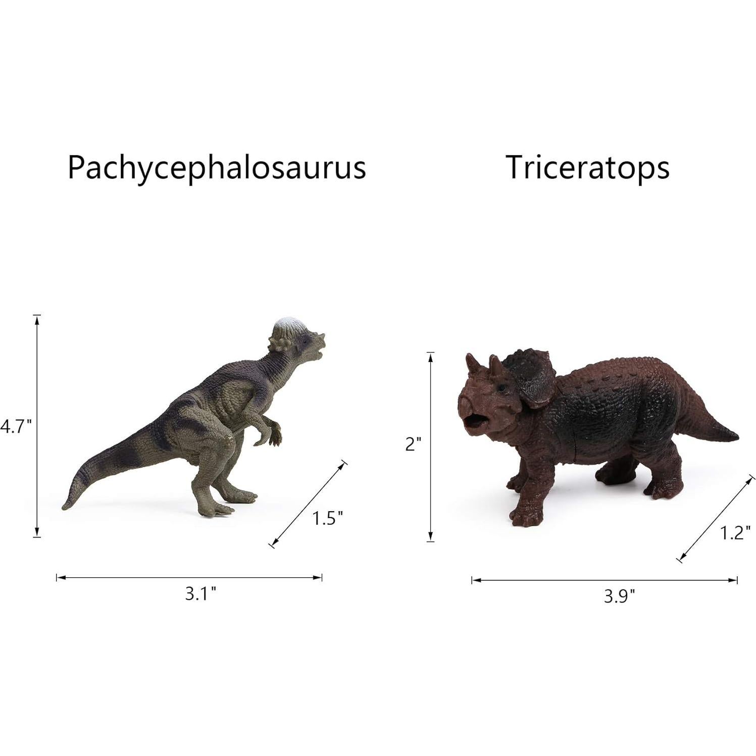 Figuras de Dinosaurios UANDME 12pcs Juguetes Educativos