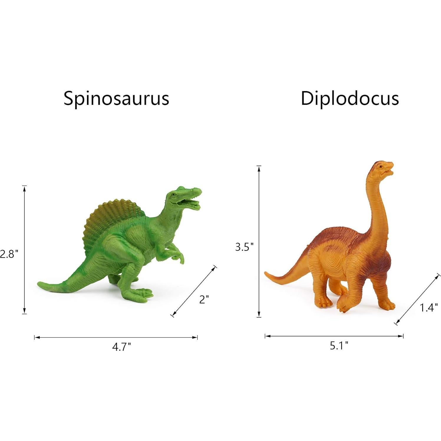 Figuras de Dinosaurios UANDME 12pcs Juguetes Educativos