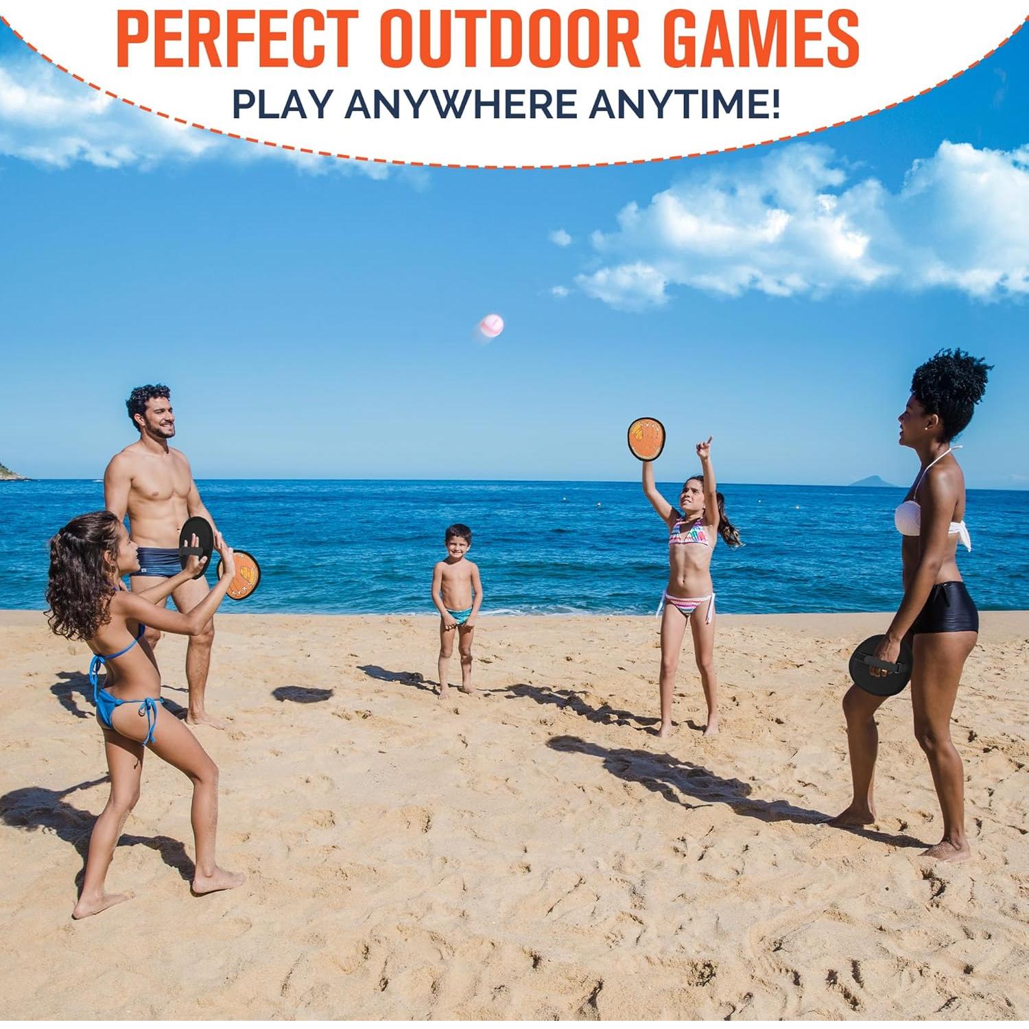 Juego de Lanzar y Atrapar Wedopro - 4 Piezas para Niños 3-12 Años