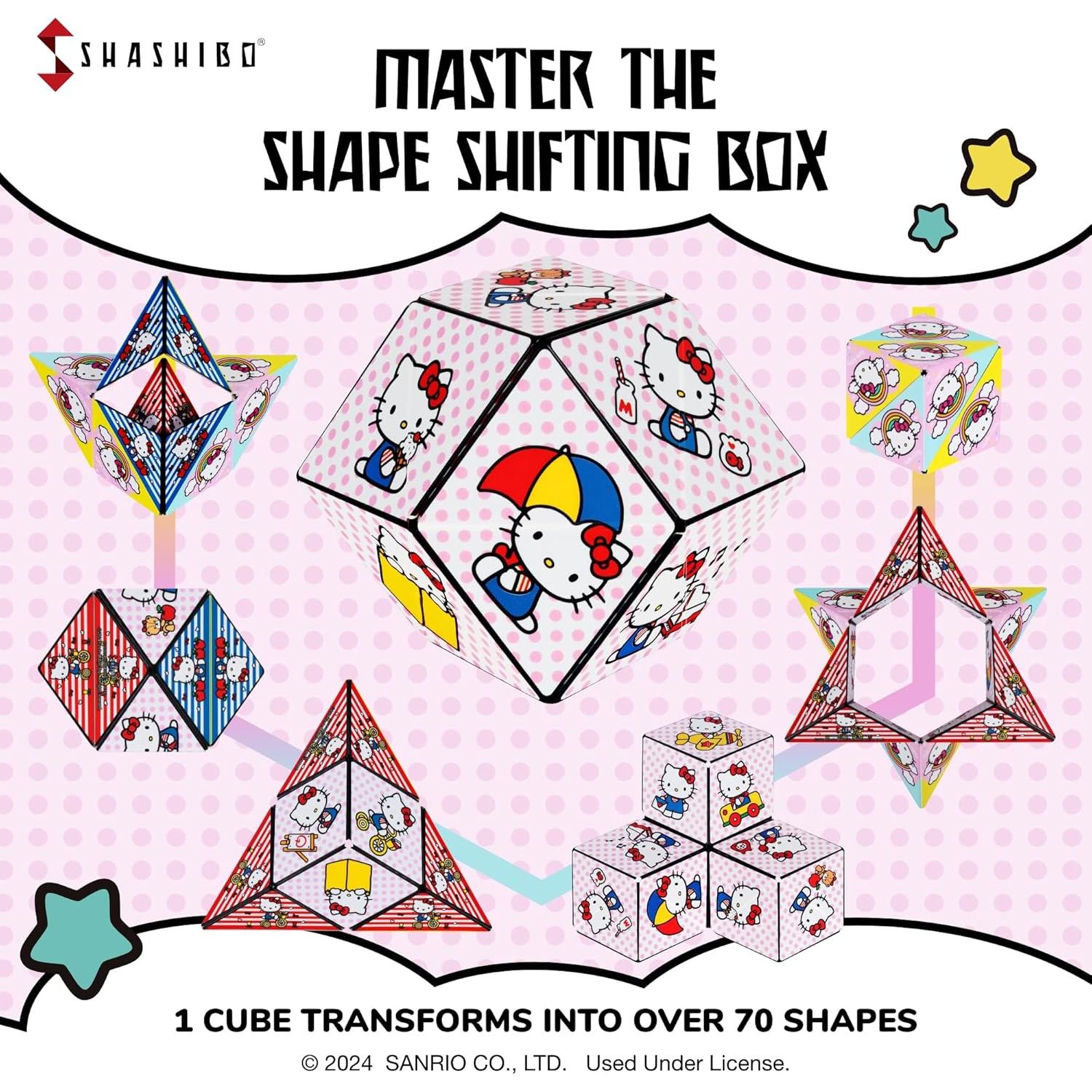 Cubo Magnético Antiestrés Hello Kitty - Shashibo Arcoíris