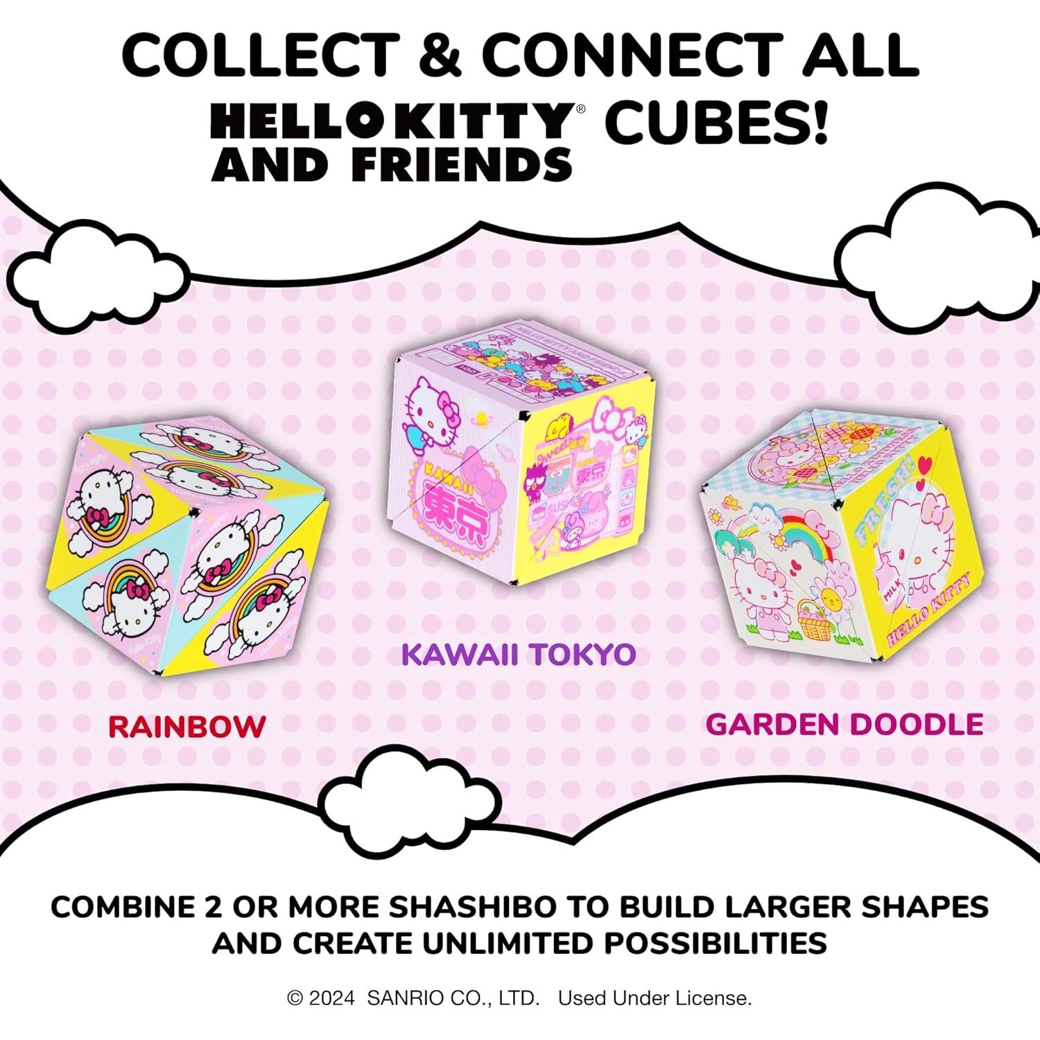 Cubo Magnético Antiestrés Hello Kitty - Shashibo Arcoíris