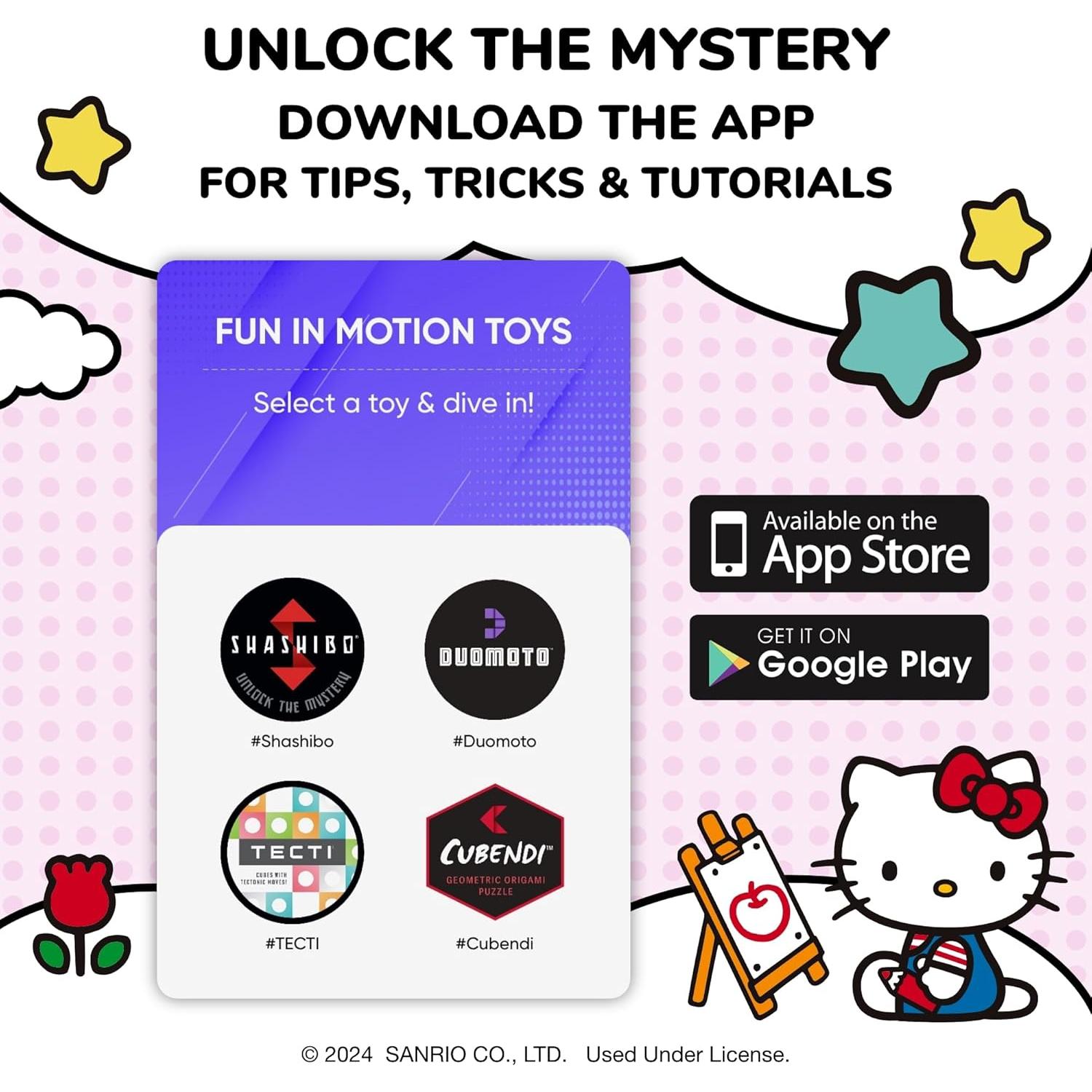 Cubo Magnético Antiestrés Hello Kitty - Shashibo Arcoíris