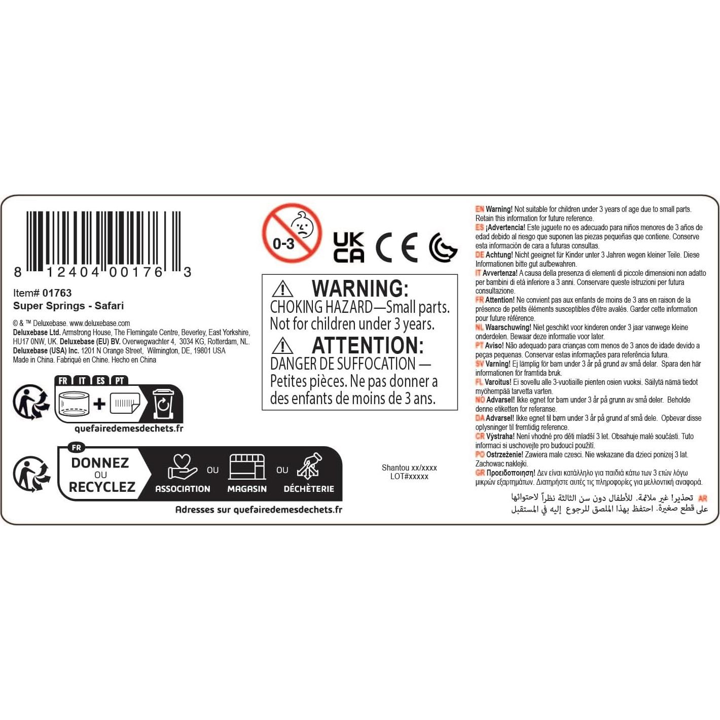 Juguete de resorte fidget Océano Deluxebase 6.35 cm