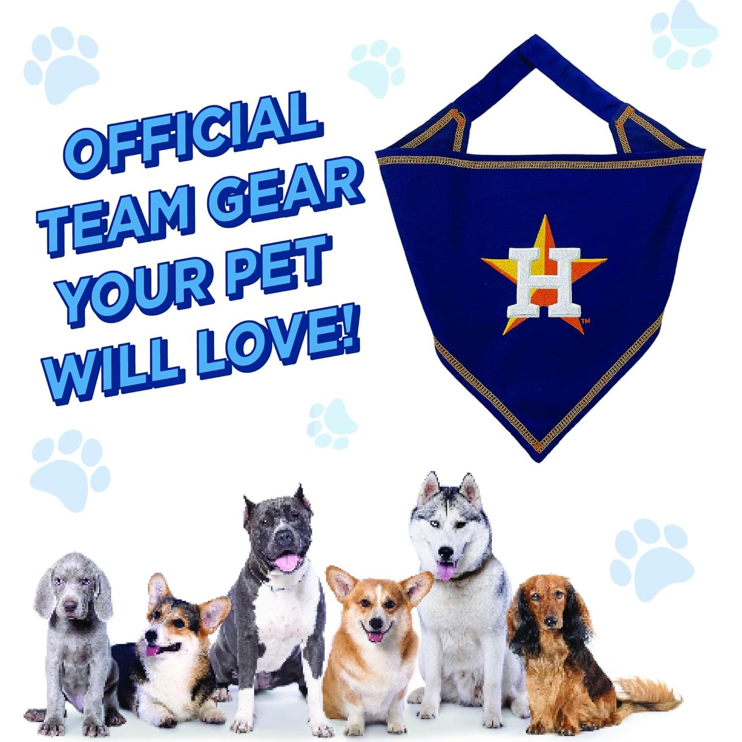 Bufanda para Perro y Gato Pets First Houston Astros Grande