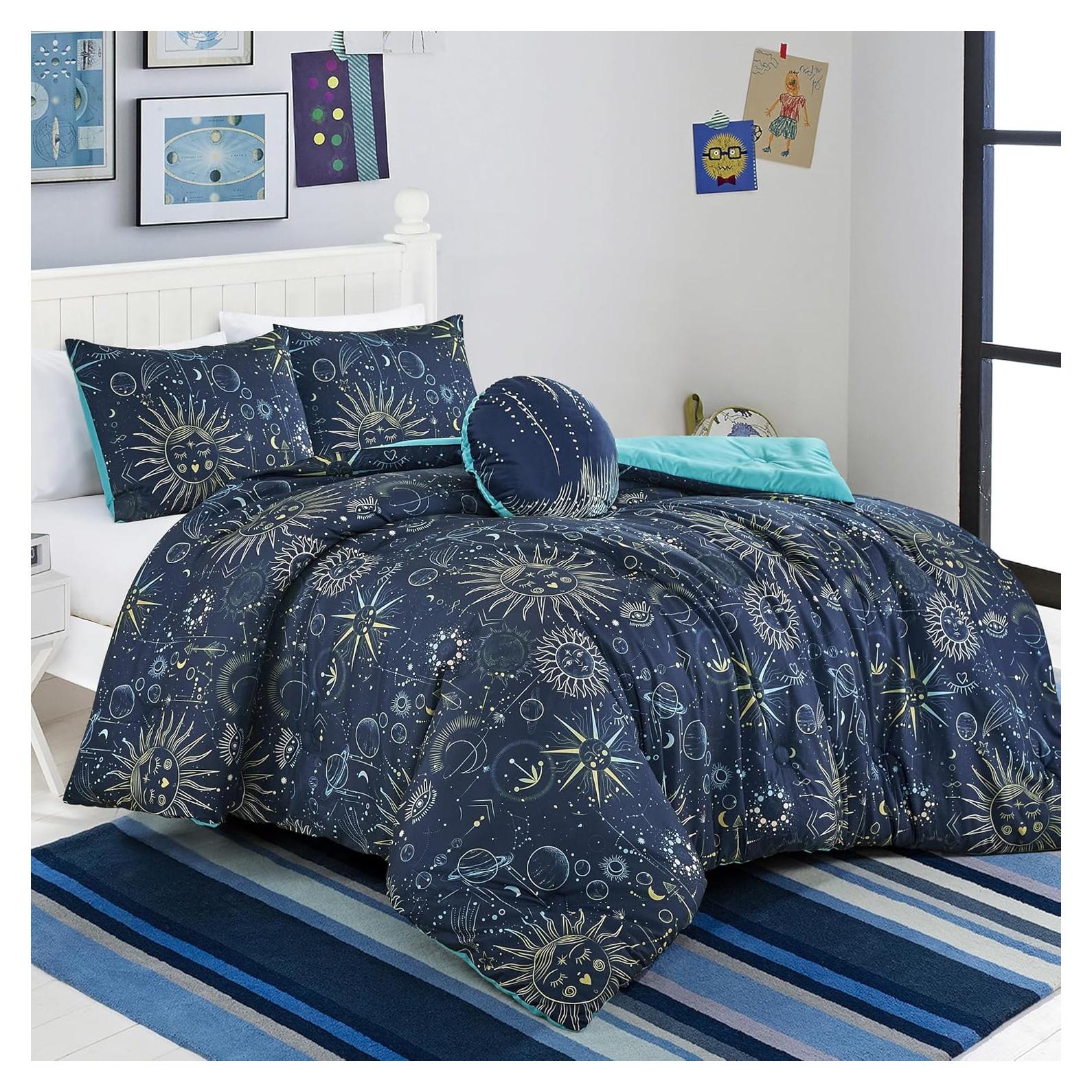 Conjunto de Edredón ESCA Astro Kids Full/Queen 4 Piezas