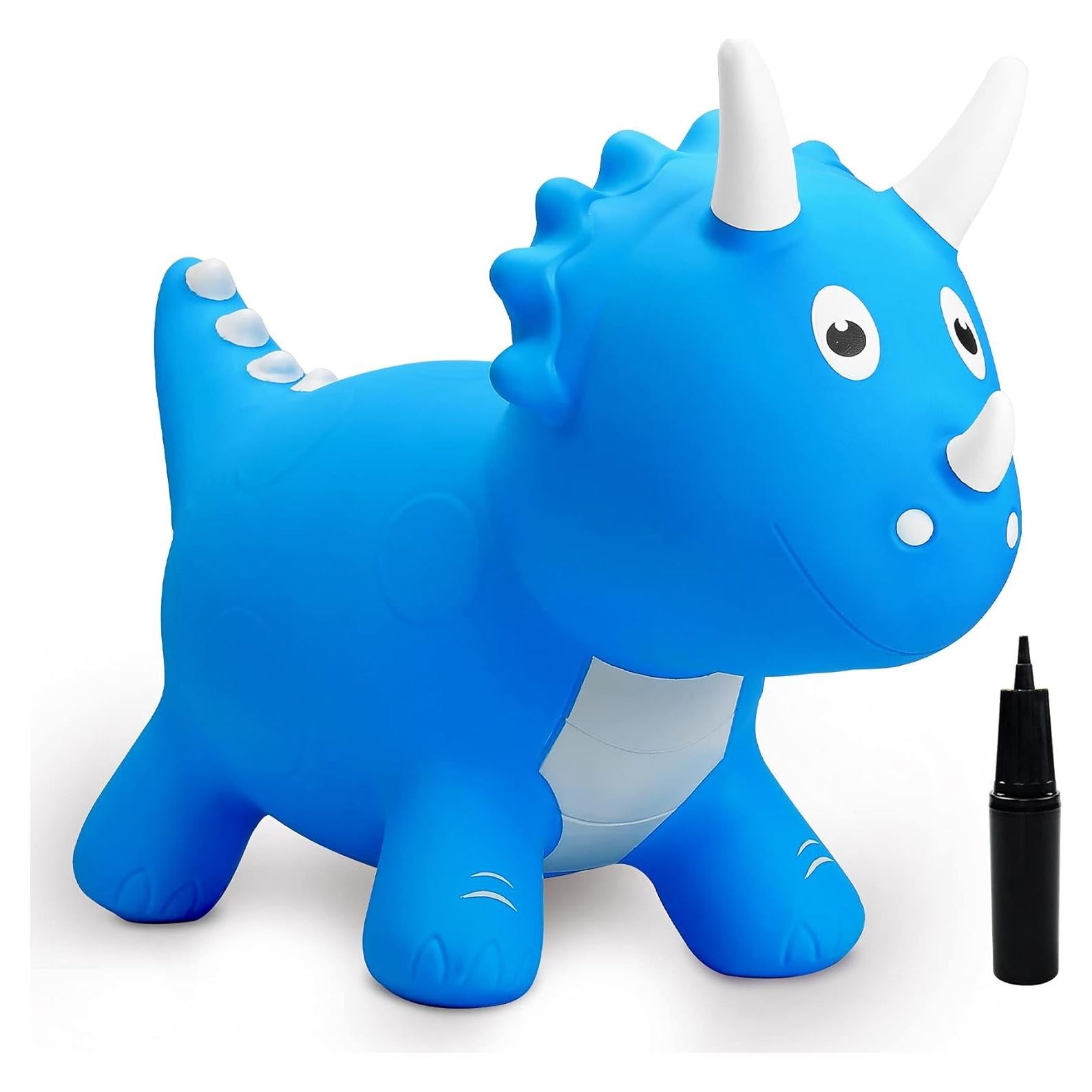 Saltador Inflable Dinosaurio Azul EVERICH para Niños 18 Meses